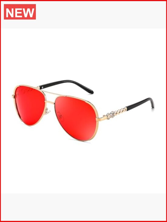 Retro Polarized Aviator Sunglasses for Women Vintage Trendy Shades main image 5